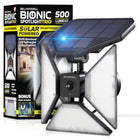 Bell + Howell - Bionic Spotlight Trio Motion Sensor Lumière solaire extérieure-Lumière solaire extérieure - ce projecteur à DEL est alimenté à l’énergie solaire et ne nécessite pas de piles ou d’électricité pour fonctionner car il est doté de panneaux solaires intégrés de qualité industrielle qui absorbent et stockent l’énergie du soleil pendant la journée et éclairent vos portes d’entrée, vos allées, vos terrasses la nuit