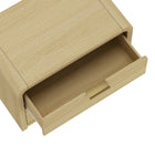 Manhattan Comfort - Ensemble de 2 tables de chevet modernes Grace 28" - chêne naturel et or-Conçu avec du bois massif lisse, des coins arrondis et une silhouette minimaliste pour une allure à la fois moderne et classique