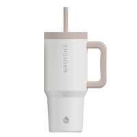 GROSCHE - Aspen Gobelet Isolé avec Poignée - 32 oz - Blanc Crème-Capacité de 32 oz