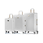 Champs - Ensemble de 3 valises extensibles de la Luxe - Blanc-De la collection Luxe