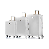 Champs - Ensemble de 3 valises extensibles de la Luxe - Blanc-De la collection Luxe