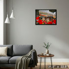 Jonathan Toews & Patrick Kane Chicago Blackhawks Lifting Stanley Cup sur toile - Toile encadree - 31" x 22"-Prêt à accrocher - livré entièrement assemblé