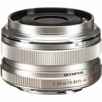 Olympus - Objectif M.Zuiko Digital 17mm f/1.8 - Argent-Distance focale unique de 17 mm