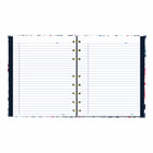 Blueline - Cahier de notes NotePro à couverture rigide Collection Fashion - 9-1/4 po x 7-1/4 po - Fleurs Tranquilles-Surface d'écriture stable et plane lorsqu'il est ouvert