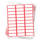 Geographics - Étiquettes D'adresseà bordure rouge - 90 Pqt-. Ces étiquettes d'adresse des Fêtes feront une très belle impression sur le destinataire cette saison de Noël!