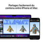 Apple - Portatif MacBook Air 13,6 po, M2, SSD 256 Go, Mémoire unifiée 16 Go, Comète, Français-Design silencieux sans ventilateur