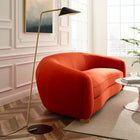 Modway - Journey Statut Lampe sur pied, Noir-Baguette en laiton satiné