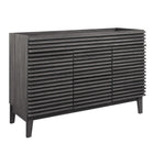 Modway - Render 48" Meuble de toilette de salle de bain compatible double lavabo (non inclus) - Charbon de bois-7
