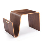 Manhattan Comfort - Table d’appoint Brookside 65 cm style mid-century modern - Noyer-Table basse Mid-Century Modern parfaite pour le salon