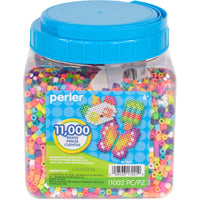 Perler - Mélange d'été de perles - 11 000 perles-11 000 perles en 12 couleurs tropicales