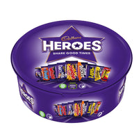 Cadbury UK – Contenant de chocolats et caramels Heroes assortis-Les chocolat Roses de Cadbury joliment enveloppés, en paquets d'un bleu distinctif, sont parmi les favoris traditionnels dans les chocolats assortis et en boîte.
