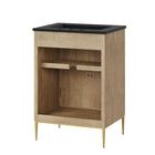 Modway - Awaken 24" Vanette de salle de bain - Noir de chêne-Assemblée requise