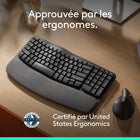 Logitech - Wave Keys Clavier ergonomique sans fil, repose-poignets rembourré - Graphite-Certification Ergo: le clavier ergonomique Wave Keys a été conçu et testé selon les critères définis par les plus grands ergonomes et a été approuvé par United States Ergonomics