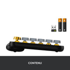 Logitech POP Keys Clavier Mécanique Sans Fil - Blast-Dispositif compatible Bluetooth Low Energy ou port USB
