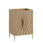 Modway - Awaken 24" Armoire à coiffeuse de salle de bain - Chêne-Armoire de toilette moderne pour salle de bain