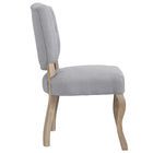 Modway - Array Fauteuil d’appoint de salle à manger Ensemble de 2 - Gris clair-Rembourrage en polyester souple