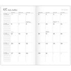 Cambridge - Agenda scolaire mensuel de poche 2 ans WorkStyle 2025-2027 - 6 3/16 po H x 3 5/8 po l - bleu marine - bilingue-Couverture en papier durable