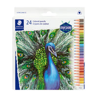 Staedtler - Crayons de couleur triangulaires - Paquet de 24-Couleurs vives