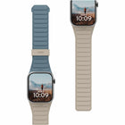 UAG - Bracelet Pathfinder Apple Watch 41/40/38 mm, Bleu Dune/Nuage-Silicone doux au toucher