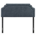 Modway - Magnolia Tissu rembourré Tête de lit King Size - Bleu ardoise-Positions de montage ajustables