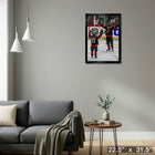 Logan Stankoven & Jordan Staal Hurricanes 2025 Playoffs - Toile encadree - 22" x 31"-Prêt à accrocher - livré entièrement assemblé
