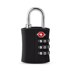 Ensemble de Serrures à Combinaison TSA 2 Pièces Bugatti - ABS Durable - Noir-Approuvé par la TSA pour des Inspections de Bagages Sans Tracas et Sans Dommages