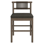 Modway - Eleni Terrasse extérieure Bois de teck Tabourets de comptoir Ensemble de 2 - Gris silex-8