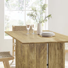 Modway - Amistad 60 po Bois Table à manger, Chêne-Assemblée requise