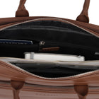 Bugatti - Maletlette de la collection Wellington pour ordinateur portable jusqu’à 15,6 po - Cognac-Bandoulière réglable et amovible