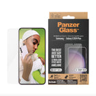 PanzerGlass - Ultra-Wide Fit Protecteur d'écran pour Samsung S24 Plus - Transparent-Garde votre appareil à l'abri de vos tâtonnements, chutes et fissures quotidiens
