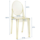 Modway - Casper Restauration Fauteuil d’appoint - Jaune-Empilables jusqu’à 4 chaises