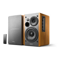 Edifier - R1280T Enceintes de bibliothèque alimentées par batterie de style technologique - Brun-Un son de qualité studio avec une unité de basses de 4" et des tweeters à dôme en soie de 13 mm fournissent le punch dont vous avez besoin pour produire un son de qualité supérieure