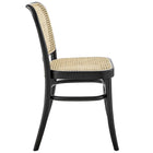 Modway - Winona Fauteuil d’appoint de salle à manger - Noir-Capacité de poids : 330 lb.