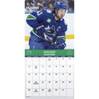 DateWorks - Calendrier Mural 16 Mois 2025 Vancouver Canucks Superstars - 12 po x 12 po - Bilingue-Des Sports