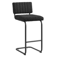 Modway - Parity Boucle Tabourets de comptoir - Noir noir - Ensemble de 2-Tabourets de comptoir modernes du milieu du siècle