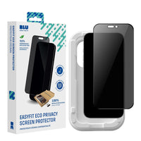 Blu Element - Protection d'écran avec filtre de confidentialité EasyFit Eco pour iPhone 17 Pro-Installation extrement simple