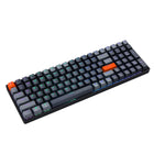 Adesso - EasyTouch 1200 Clavier mécanique compact RVB – 100 touches, filaire/sans fil/Bluetooth, QMK/VIA, interrupteurs rouges, touche Copilot-Compatibilité multi-OS : Prend en charge Windows, macOS et plus encore avec une fonctionnalité de changement de système d’exploitation