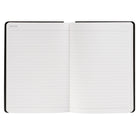 Gry Mattr - Cahier de notes contrastant avec stylo - Noir-Dos contrasté avec boucle pour stylo intégrée