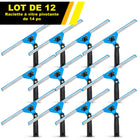 Gritt Commercial - Raclette pivotante pour fenêtres de 18 po avec déclenchement rapide - Lot de 12-Le manche pivote à 180° pour atteindre facilement les coins, rebords et appuis de fenêtre