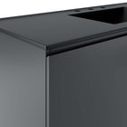 Modway - Bryn Fixation murale de 48" Vanette de salle de bain - Gris Noir-Assemblée requise