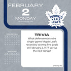 Turner Sports - 2026 Maple Leafs De Toronto Calendrier de Bureau Boîte Quotidiennement - 13,7 cm L x 13,7 cm H - Anglais-Support intégré