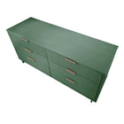 Manhattan Comfort - Granville commode moderne double large de 55,04 po - vert sauge-Garantie limitée du fabricant de 30 jours