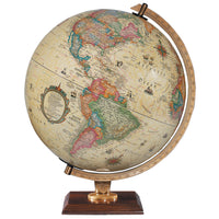 Replogle - Globe terrestre antique de bureau illuminé Carlyle 12 po - Français-Globe océanique antique illuminé