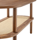 Modway - Torus Ovale Table basse - Noyer-7