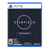 Starfield Édition Premium pour PlayStation 5 -L'édition premium comprend : jeu de base Starfield, DLC d'histoire Terran Armada (dès sa sortie), extension d'histoire Shattered Space, 1 000 crédits Creation, pack d'apparences Constellation : fusil laser Equinox, combinaison spatiale, casque et jet-pack, et accès au livre d'art et à la bande originale numériques de Starfield