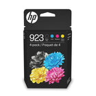 HP - 923 Cartouche d’encre - rendement standard - noir, cyan, magenta et jaune - paquet de 4-Noir, cyan, magenta et jaune