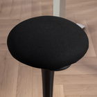 HOMCOM - Tabouret oscillant sans dossier avec mouvement de bascule - noir-Supporte jusqu'à 265 lbs (120 kg), convenant à divers utilisateurs