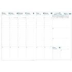 Quo Vadis - 2026 Prenote Agenda Semainier - 8.25 po x 11.75 po - couleurs variées - Anglais-Reliure cousue