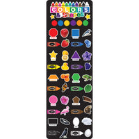 Ashley Productions - Smart Poly The Original Fun Mat - Coureur de Tapis - 15 -5" x 47" - Couleurs et Formes-Mesures et design : Le tapis de course en forme de couleurs et de formes mesure 15,5 po x 47 po.