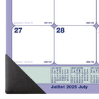 Blueline - 2025-2026 sous-main académique mensuel - 21-1/4 po x 16 po - Bilingue-Calendrier de référence annuel sur chaque page